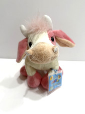 New Ganz Webkinz Strawberry Cow HM500 w/ Sealed Unused Code Rare Stuffed Animal