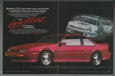 1989 Chevrolet Beretta 2-page Advertisement Chevy Beretta Gtu Print Ad