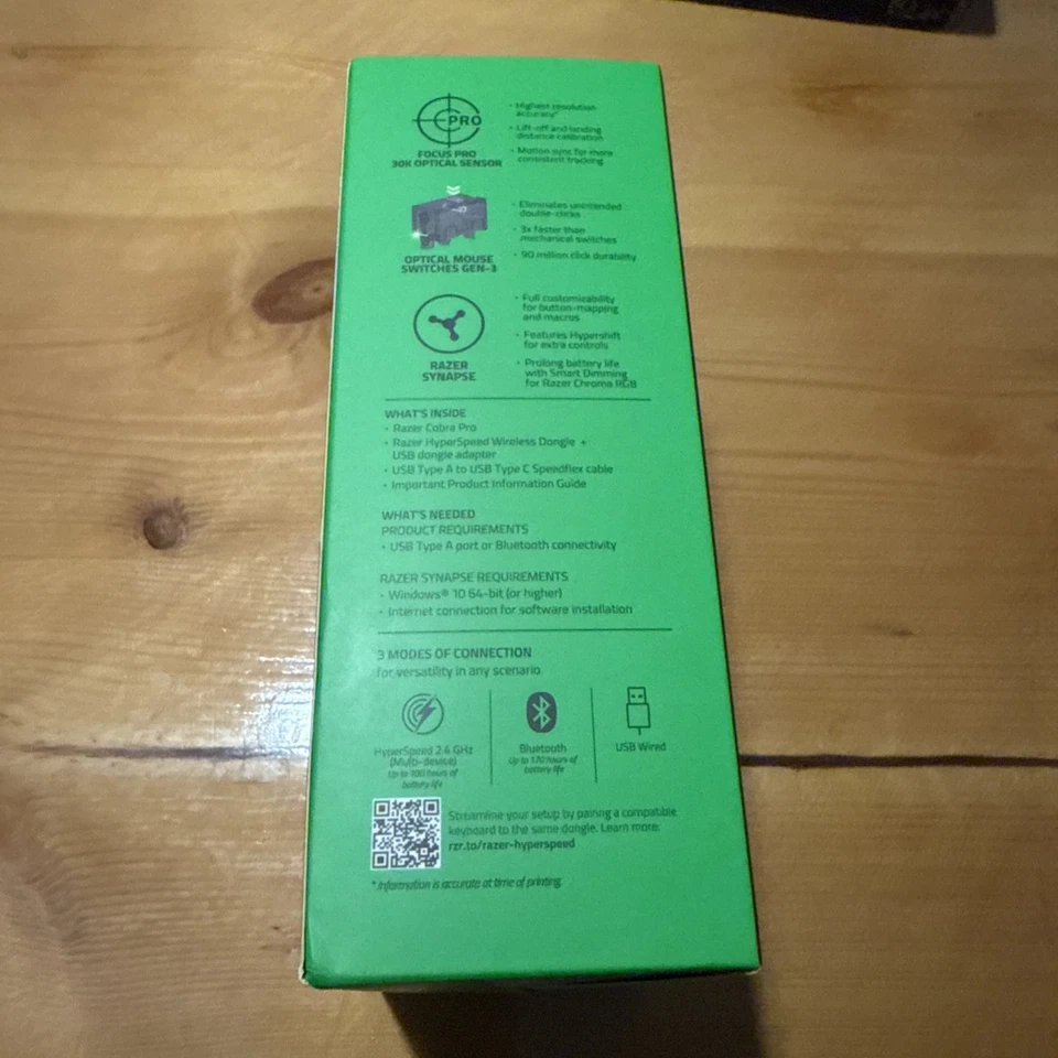 Razer Cobra Pro Lightweight RGB Gaming Mouse Wireless White Sealed - Image 2 of 4