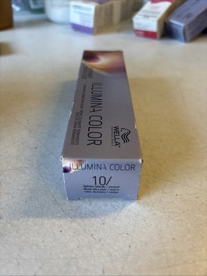 Wella Illumina Permanent Hair Color 10/-10/N Lightest Blonde/Neutral, 2 oz