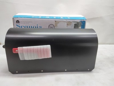 ARCHITECTURAL MAILBOXES 5560B-R-10 Sequoia Postmount Briefkasten, Schwarz, L