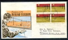 Australia - WCS FDC 'Cent. of Overland Telegraph' Block of 4 p/m Perth