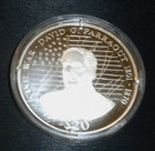 Liberia 2000 Large Silver Proof $20-Civil War David G Farragut — photo 1