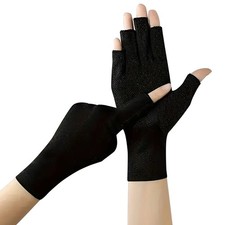 Women Fingerless Sun Protection Gloves Half Finger Sunscreen Anti-UV Soft Gloves