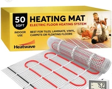 Heatizon Heatwave Floor Heating Mat HW2012-500   50 Sq Ft 120V w/Thermostat