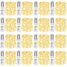 16 Pack 33FT 100 LED Fairy Lights Battery Operated Fairy Lights with Remote a...