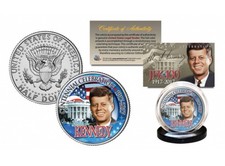 JOHN F KENNEDY Colorized birthday Half Dollar U.S. Coin 1917-2017 PRESIDENTIAL