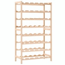 Wine Rack Cedar Wood 57.5x28x102 cm Storage Organizer Home Decor Furniture 46441