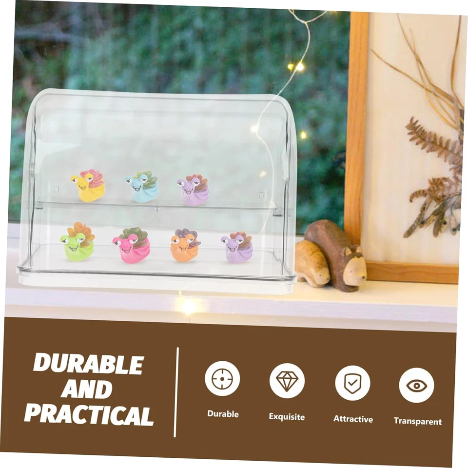Custodia Trasparente per Figurine Scatola per Collezionismo E Display Antipolver - Immagine 4 di 4