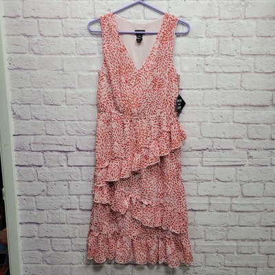 NEW Kate and Lily Sleeveless Ruffle Dress Size 8 Chiffon Lined Boho Cottage