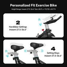 Indoor Exercise Bike Stationary Bike Bicycle Cycling Home Cardio Workout Bike 5