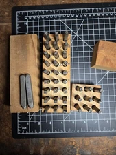 vtg 1/8 metal stamps jewelry making metalsmithing letters numbers figures