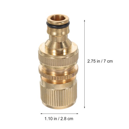 3/4 Inch Brass Garden Hose Quick Connect Adapter Water Hose Fittings - Afbeelding 7 van 11