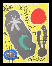 Joan Miro "XXe Siècle" 1958 Abstract Print 13x10