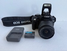 Canon EOS Digital Rebel XT DSLR Camera Bundle w/ 18-55mm Lens Charger