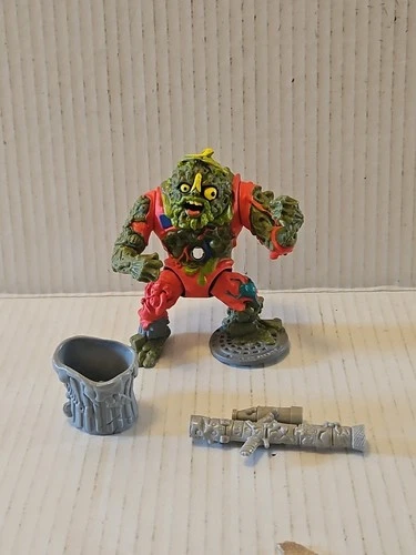 Vintage 1990 Teenage Mutant Ninja Turtles Muckman Missing Joe Eyeball 99%