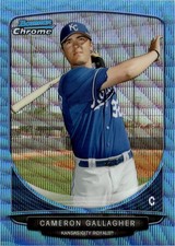 2013 Bowman Chrome #BCP177 Cameron Gallagher Prospects Blue Wave Refractors