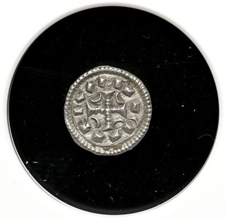 MEDIEVAL HUNGARY. Coloman 1095 1116. Silver Denar Cross type NGC AU58