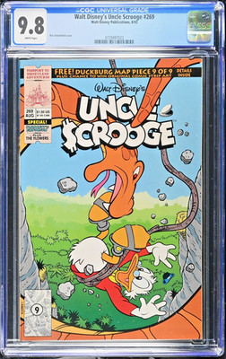 Walt Disney's Uncle Scrooge #269 1992 CGC 9.8 Ron Scholefield Art First Printing