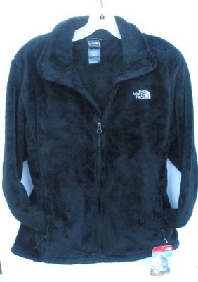 The North Face Womens Osito 2 Fleece Jacket- C782- S- Black /White logo- New