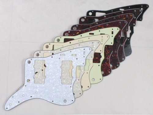 Musiclily Ultra 10 Trous Anodized Aluminum J-Bass Pickguard Plaque de Protection pour Fender American Standard Jazz Bass, Couleur Originale
