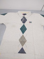 Ralph Lauren Chaps Polo Argyle Sweater  Pennant Flag Logo Men's  Size L 