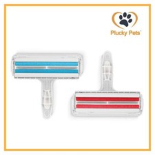 Pets Dog Cats Hair Sofa Clothes Clean Removal Roller Hair Fur Remover-Red/Blue 