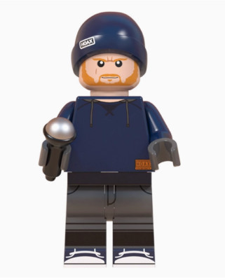 Ed Sheeran Figur im blauen Shape Of You Outfit (Beanie + Hoodie)