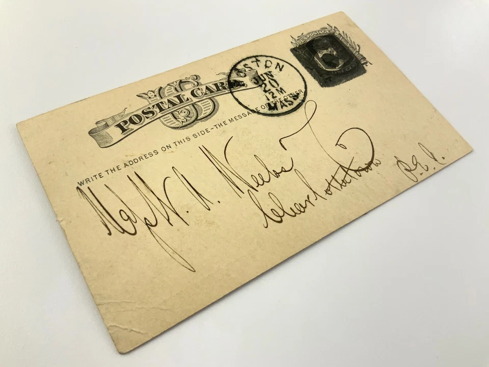 Antique US Postage One Cent Postal Card 1878 Boston Mass Postcard HH321 - Image 3 of 4