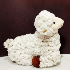 Cream Lamb Swirls Plush Stuffed Animal 11" Sheep Easter Spring Farm