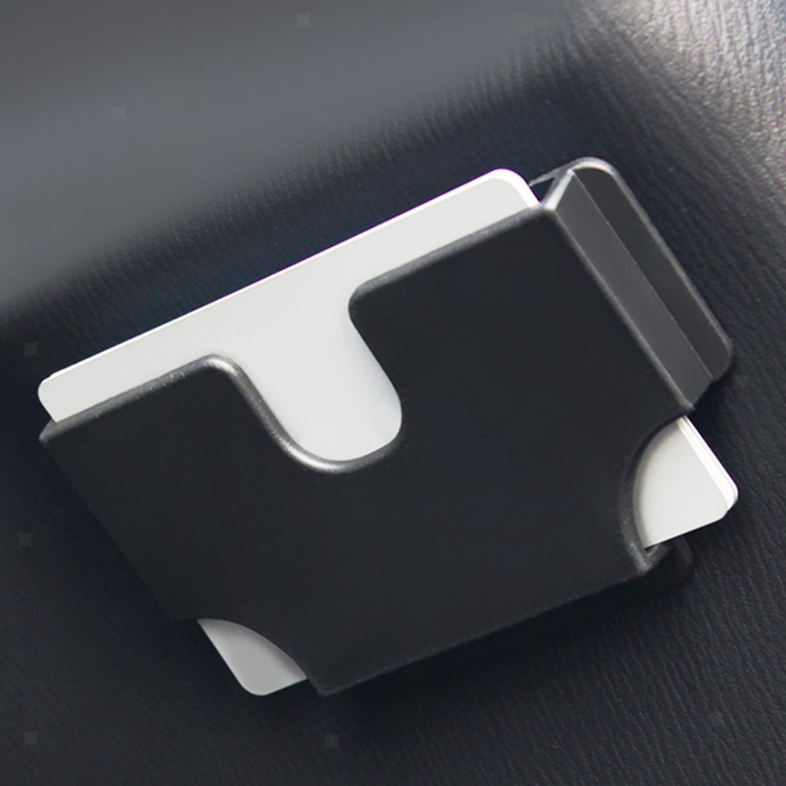 Black Car Card Holder – Easy Install Credit Card Organizer-image
