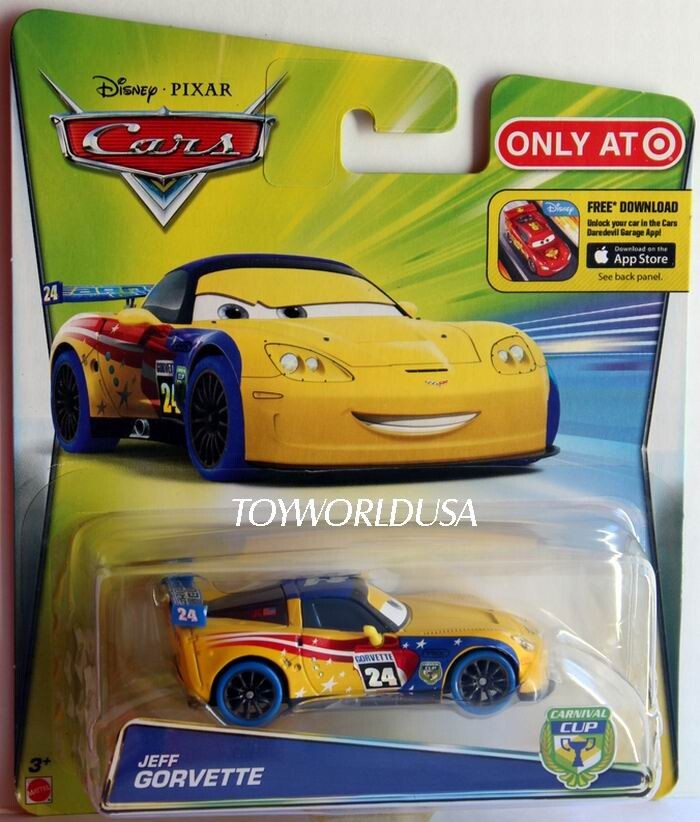 2015 Disney Pixar Cars CARNIVAL CUP Jeff Gorvette Target Excl
