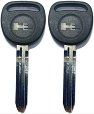 2 Pack - OEM Uncut Key B110 blade For GM Hummer H3 2006-2010 With H3 Logo