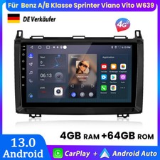 Für Mercedes Benz A/B Klasse Sprinter Viano Vito W639 Autoradio 4+64G Carplay BT Für Mercedes Benz A/B Klasse Sprinter Viano Vito W639 Autoradio 4+64G Carplay BT