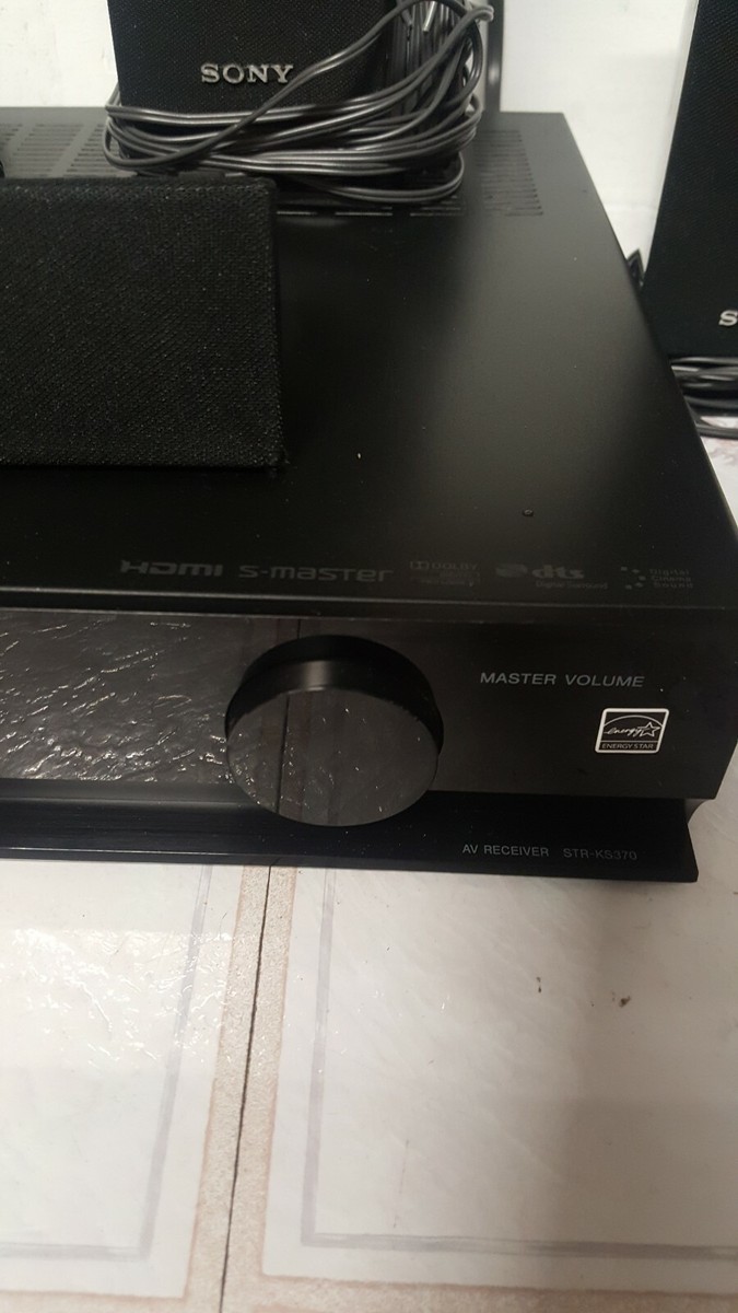Sony STR-KS370 5.1 SurroundSoundHome Theater Receiver Bundle No