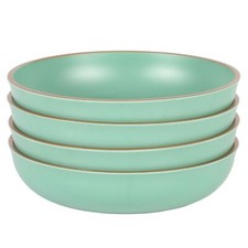 Gibson Home Rockabye 4 Piece 8.5 Inch Melamine Dinner Bowl Set In Green