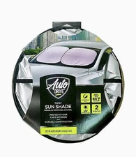 Auto Drive Twist Sun Shade Car/Truck/SUV Universal Fit 2 Pc Brand New 31.5X28.5