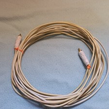 7.5m white CAMBRIDGE AUDIO 100 1RCA-1RCA SUBWOOFER lead CABLE