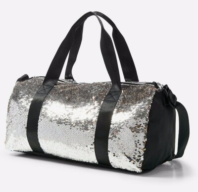 NWT Justice Girl Flip Sequin Duffle Bag Tote Hoops Basketball