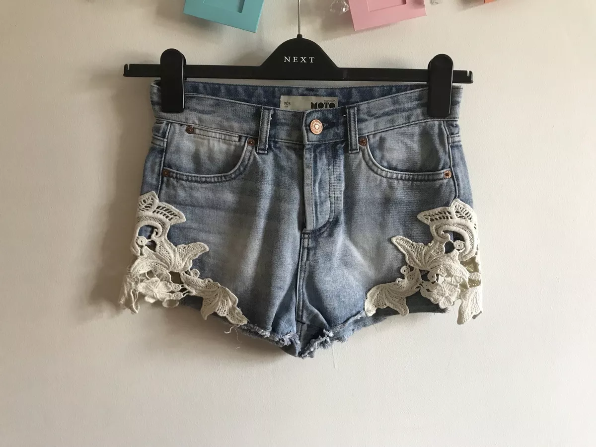 Topshop moto hot sale denim shorts
