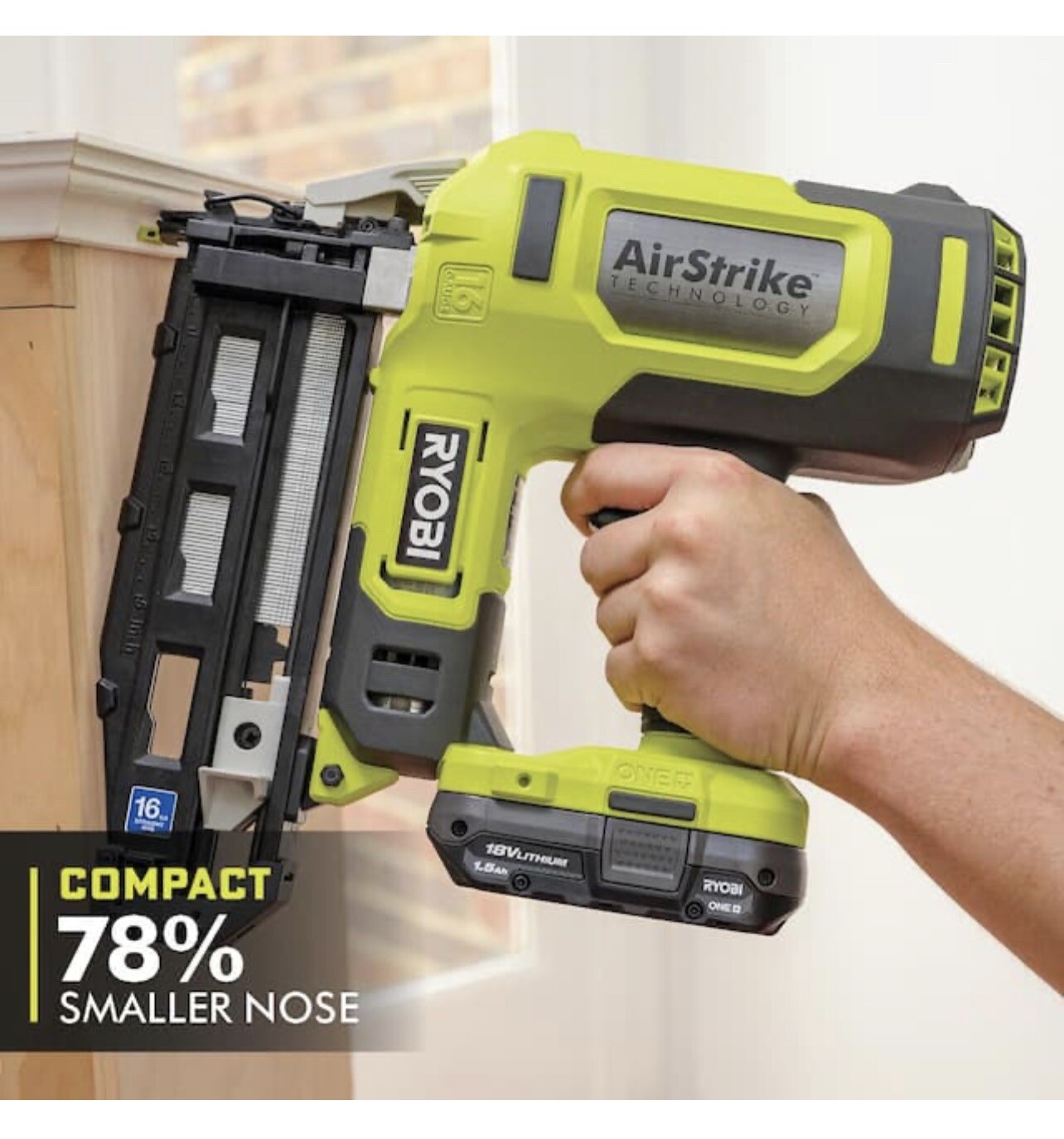 Ryobi P326 16-Gauge Cordless Electric 