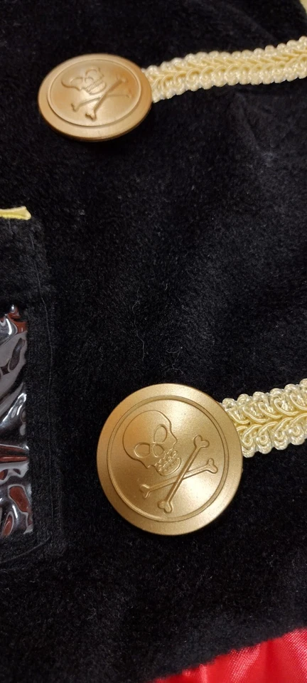 Детский пиратский костюм ВОЗРАСТ ОТ 3 ДО 6 ДЕТСКИЙ ЖИЛЕТ ЧЕРЕП ПУГОВИЦЫ Мелисса и Даг - Изображение 4 из 4