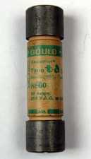 GOULD TIME DELAY RENEWABLE FUSE RF60 60 AMP 250 VOLT  A-3-5-6-17 