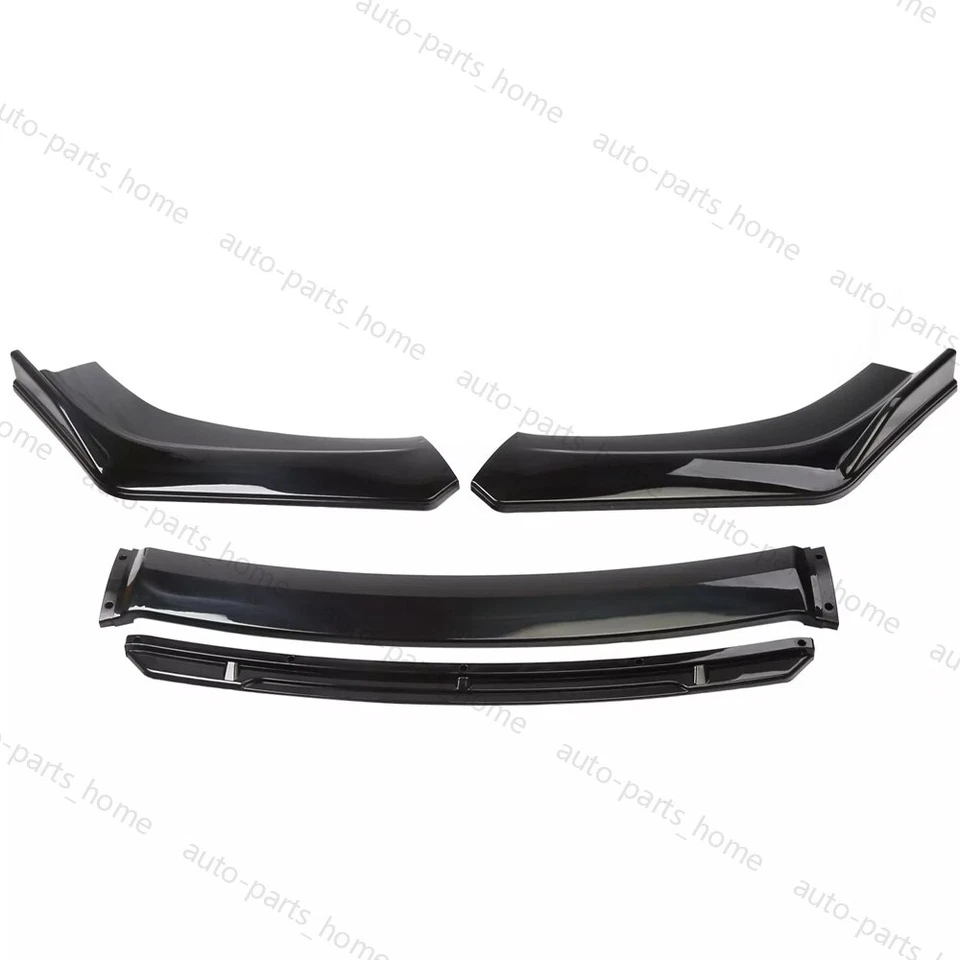 For Ford 2014-2021 Transit Connect Front Bumper Lip Splitter Spoiler Gloss Black - Image 4 of 4