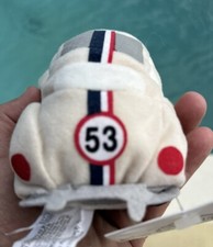 Disney Store HERBIE THE LOVE BUG 6  Bean Bag Plush w/tags Vintage