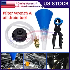 Oil Filter Wrench Drain Tool & Funnel Bundle Tools 5620-31060 For Toyota Lexus