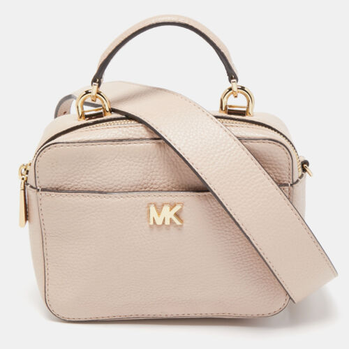MICHAEL Michael Kors Light Pink Leather Mini Mott Crossbody Bag - Picture 1 of 10