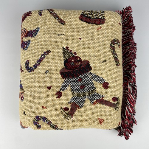 Goodwin Weavers Triple Woven Afghan Throw Blanket Christmas Botanical 48"x57" - Picture 10 of 13