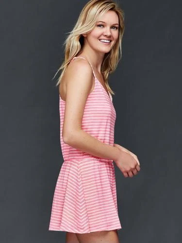 Mameluco corto cami a rayas rosa Gap para mujer talla S (1132A4) Foto 3 de 4