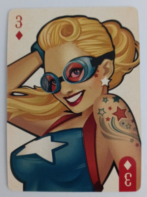 Aquarius DC Bombshells Playing Card Stargirl 3 Diamonds